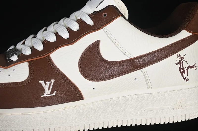 All categories Nk Air Force 1 Air Force series Nk Air Force 1 Low Air Force low-top Nike Air Force 1'07 Low Year of the Horse limited brown rhyme milky white Air Force 1 low-top casual sneakers XY9025-008